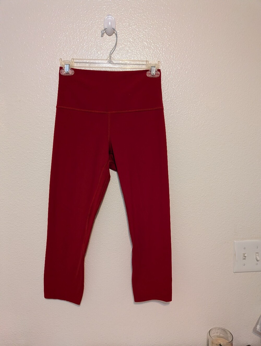 Lululemon Align High-Rise Pant 25" Leggings Size 6 Red Nulu Yoga
